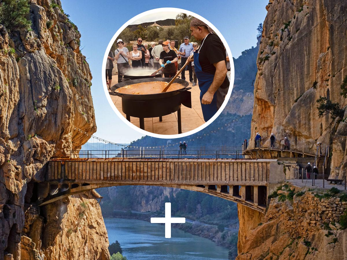 caminito del rey con barbacoa 1