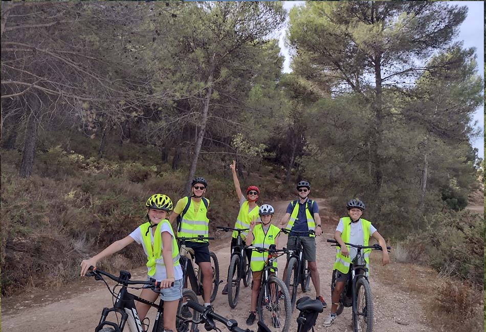 Ruta guiada en bicicleta eléctrica de montaña