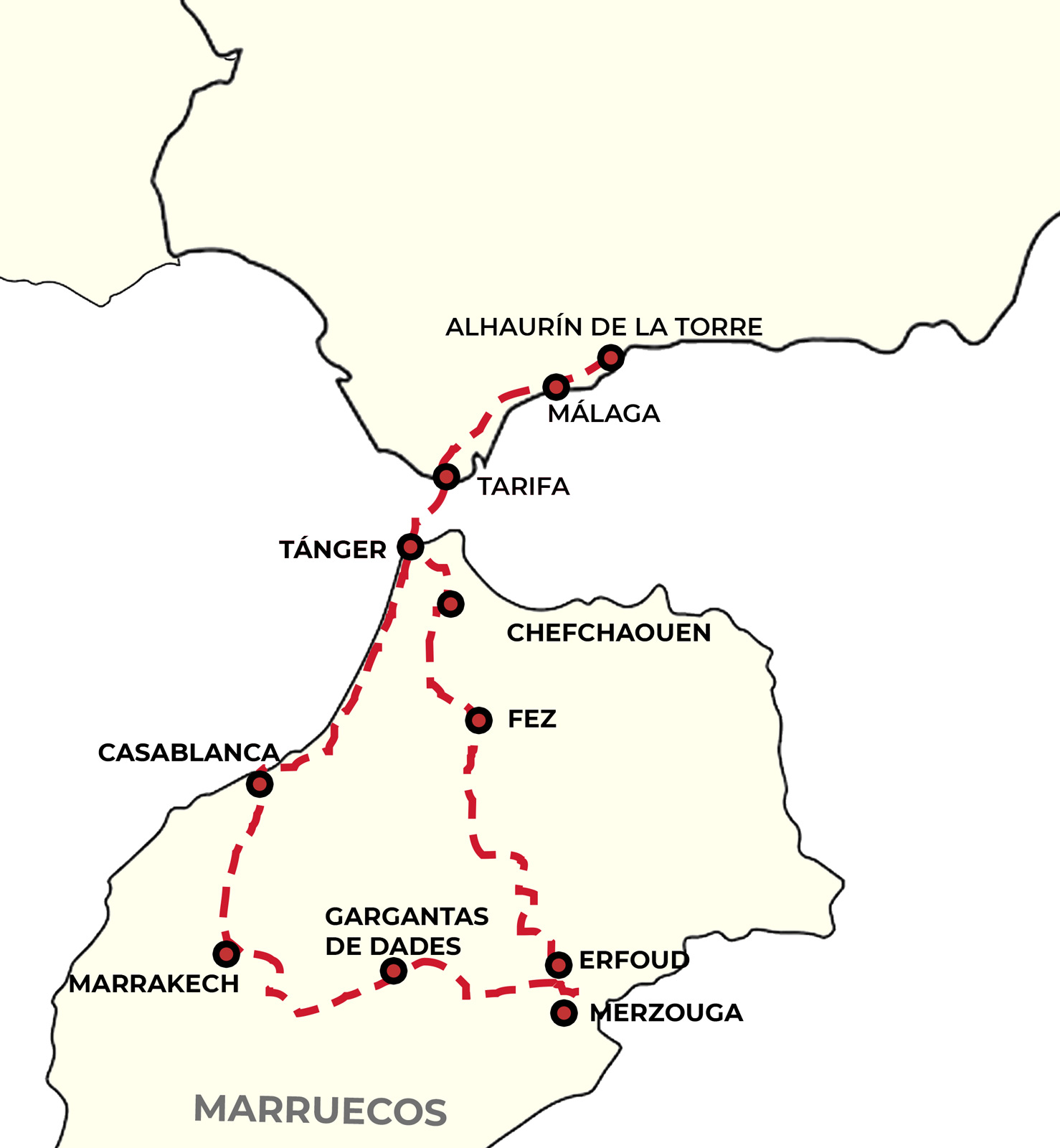 Excursión guiada en moto por marruecos