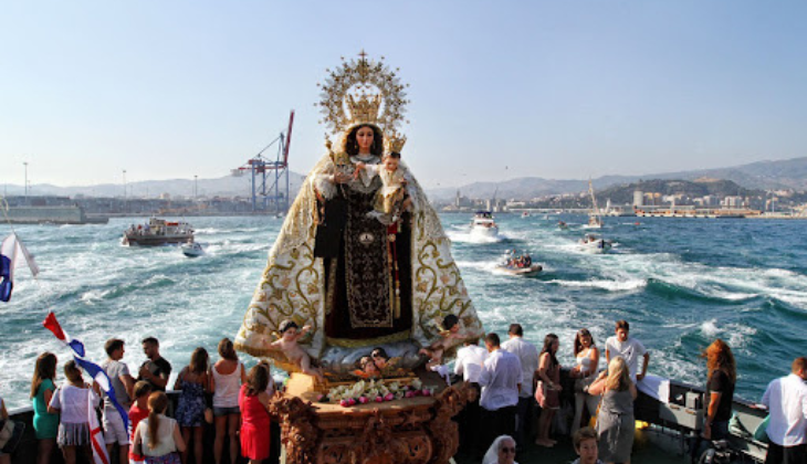 Procesion Virgen del Carmen en Malaga 1