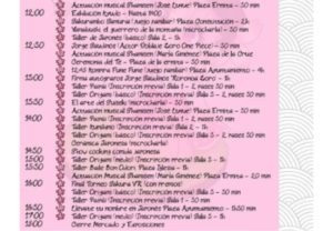 programa de actividades Festival Sakura Alfarnate 2025