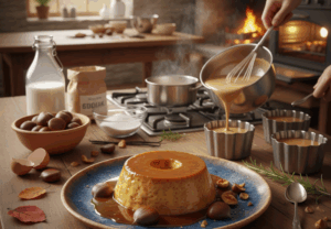 Receta flan de castañas pasos para su elaboración