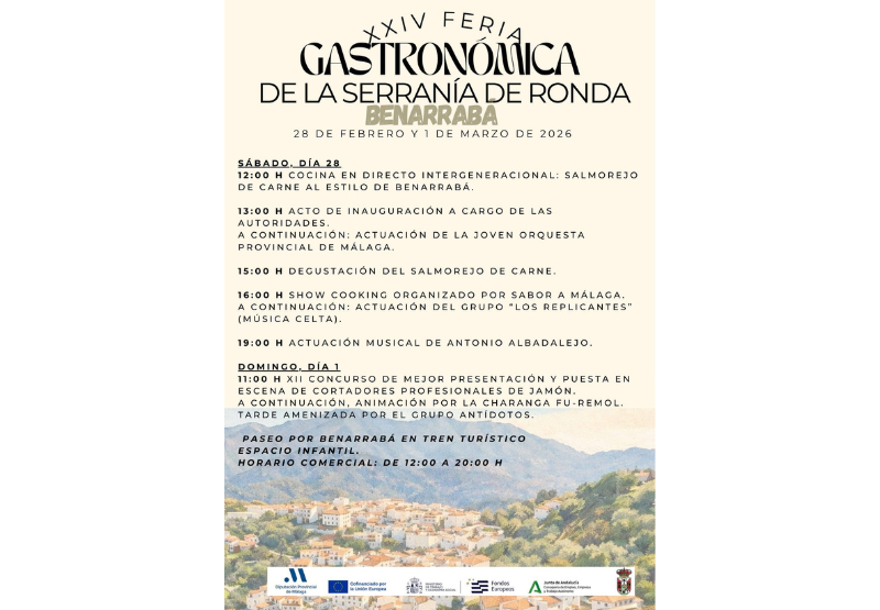 Fiestas populares: Feria Gastronómica Benarrabá 2026