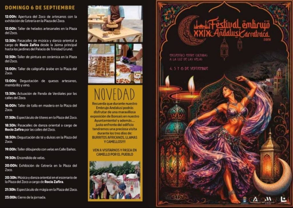 Programación Fiesta Popular Embrujo Andalusí Carratraca 2026