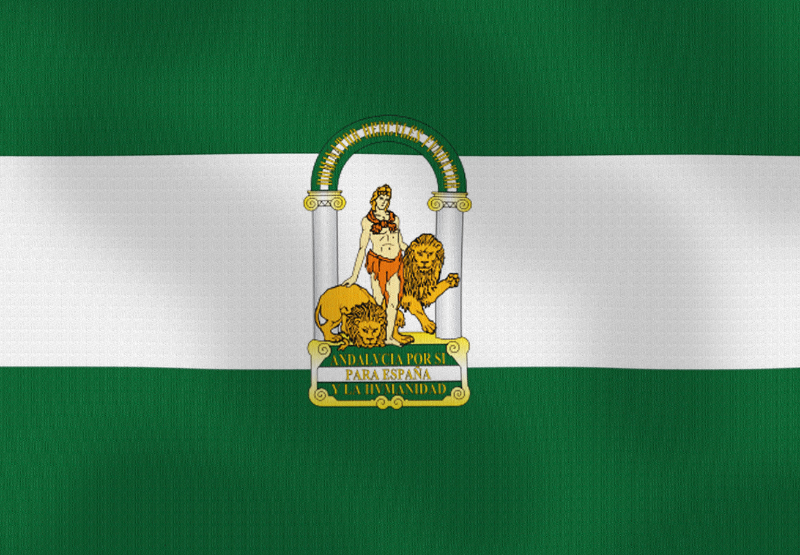 Día de Andalucía: insignia bandera