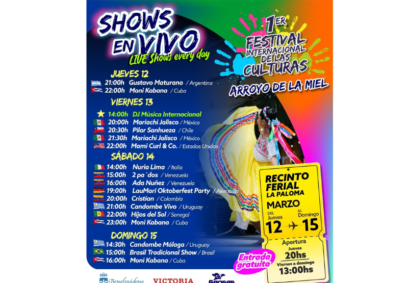 fiesta popular Festival Internacional de las Culturas Benalmádena 2026