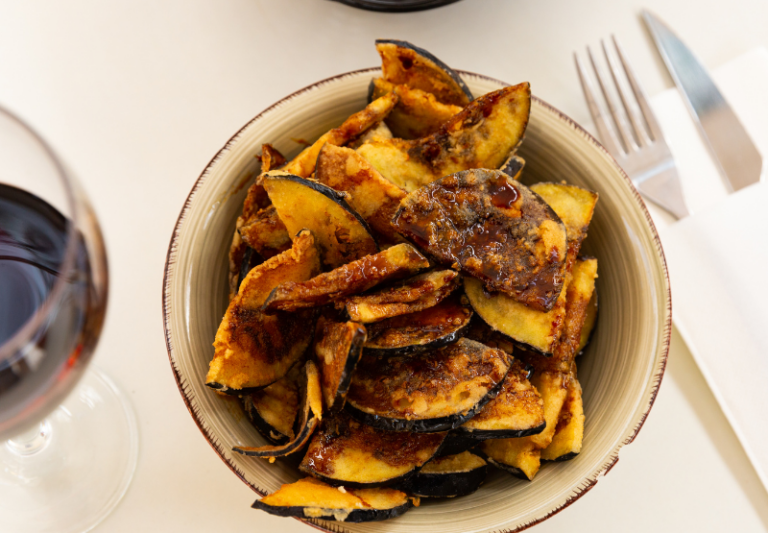 receta berenjenas con miel de caña