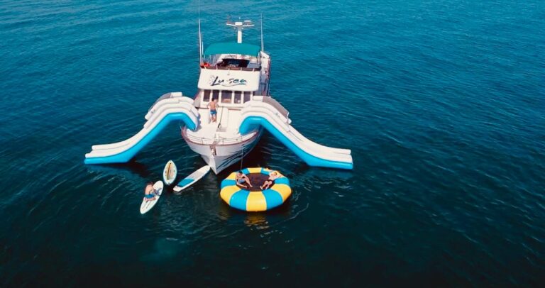 excursion en barco desde benalmadena con tobogan xxl y actividades acuaticas 1 768x406