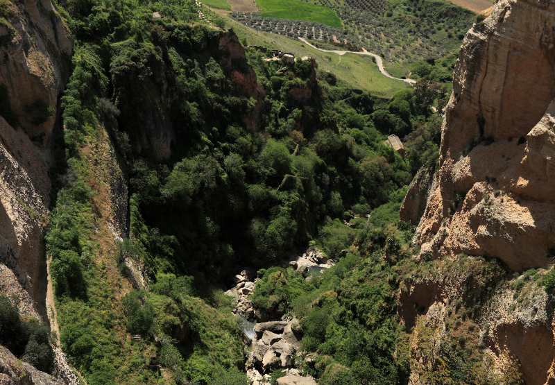 recorrido Camino del Desfiladero del Tajo de Ronda