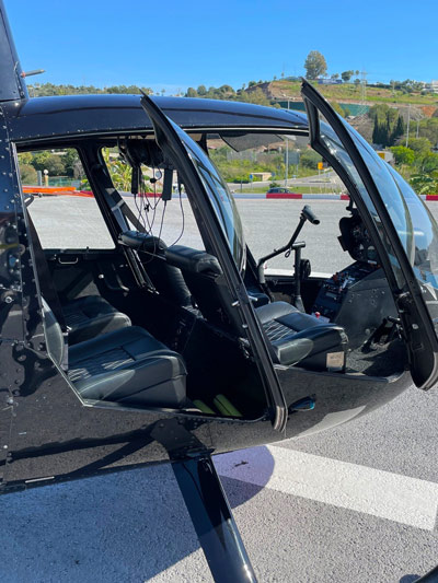 heliair marbella robinson r44 inside 2