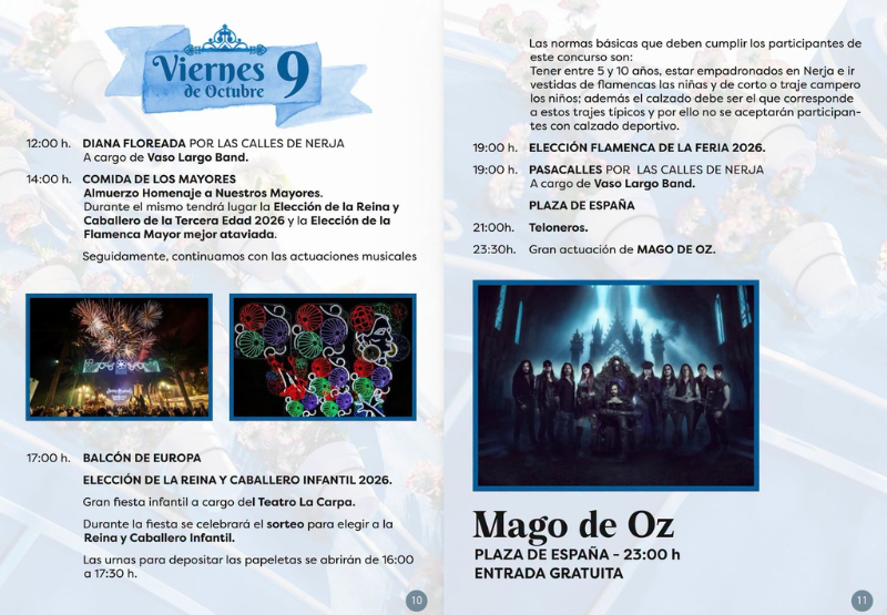 Feria de Nerja 2026 programa