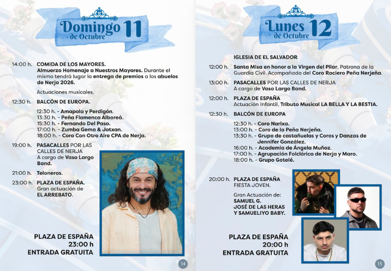 Feria de Nerja 2026 programa completo
